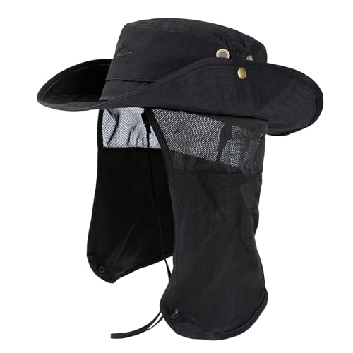 Image of Comhats Oversized XL XXL Waterproof UPF50+ Neck Flap Protection Cover Wide Brim Golf Packable Sun Hats for Men