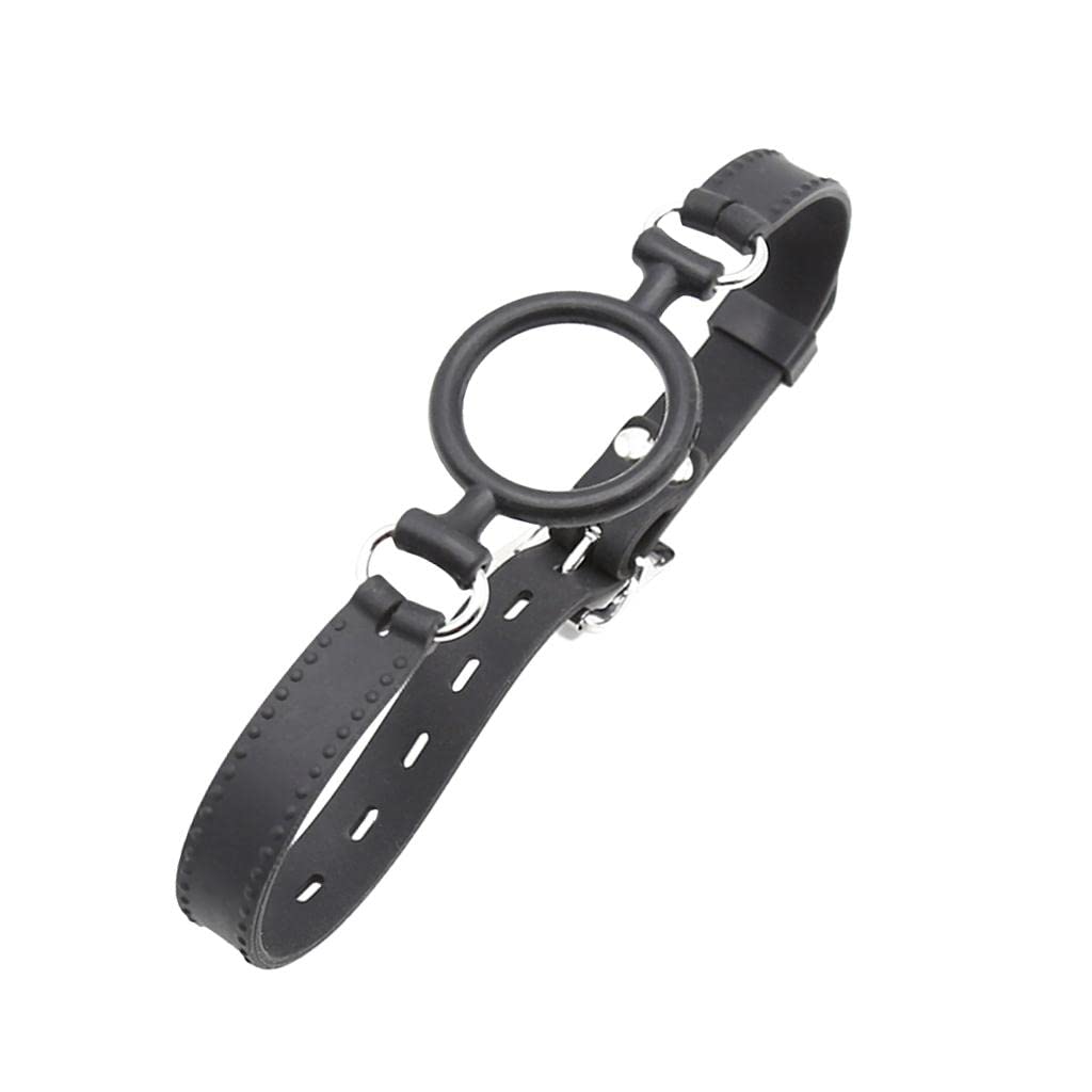 Bâillon En Forme de O, Bâillon Boule pour Adulte, Harnais de Tête avec Sangle Ajustable pour, Jeux de Rôle, Chambre à Coucher, Couples
