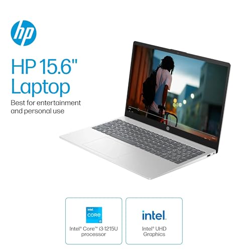 Image of HP Pavilion 15.6 inch HD Touchscreen Laptop | 8GB RAM | 256GB SSD | Intel Core i3-1215U up to 4.1GHz | 11Hr Battery | Windows 11 | USB-C & HDMI | Sleek Silver | w /Mouse (8GB RAM | 256GB SSD)