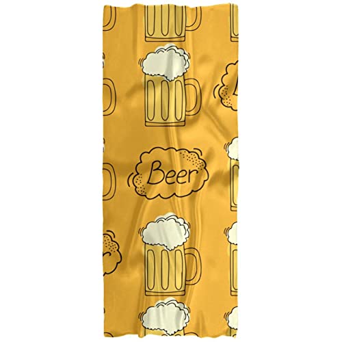 Écharpe légère femme motif bière multicolore pour printemps et automne