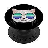Gay Man MLM Flag for Cat Lover Male Gay Man Pride MLM PopSockets Swappable PopGrip