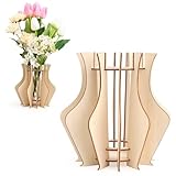 Lego Vase,Lego Wooden Puzzle Vase,Unique Lego Flower Decoration,Suitable For Lego Roses,Cherry Blossoms And Other Flowers,Gift For Lego Flower Lovers Image