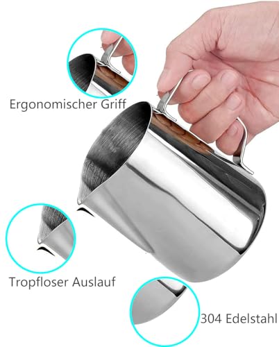 LATRAT Coffee Barista Milk Jug Stainless Steel - Image 3