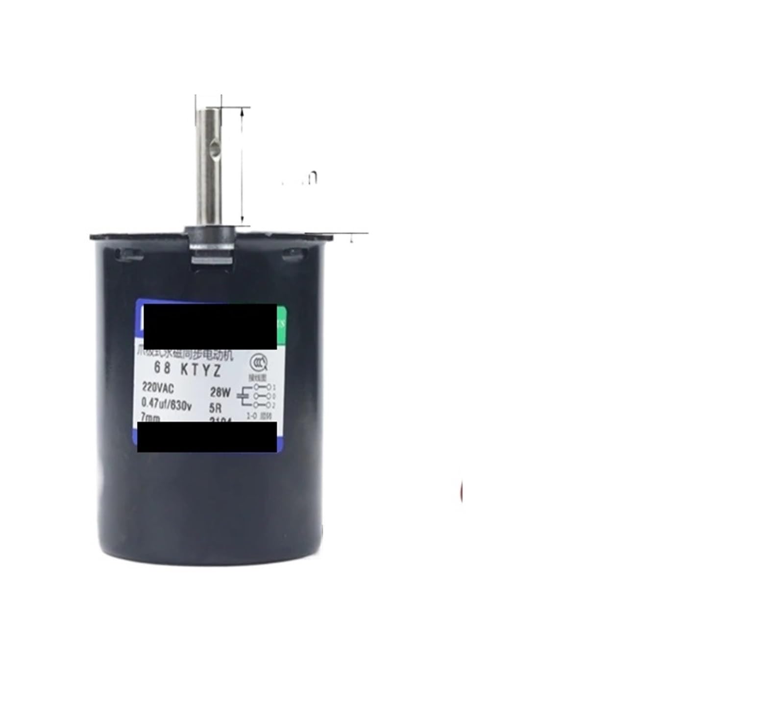 MGIMGFKZD Synchronous Motor 68KTYZ 28W AC 220V110V Permanent Magnet Synchronous Motor Center Out Shaft 7 Negative(C 5rpm 220V)