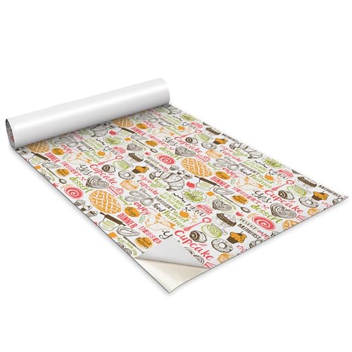 Adhesivo para cocina y sala motivo dulces papel pintado para renovar armarios 2