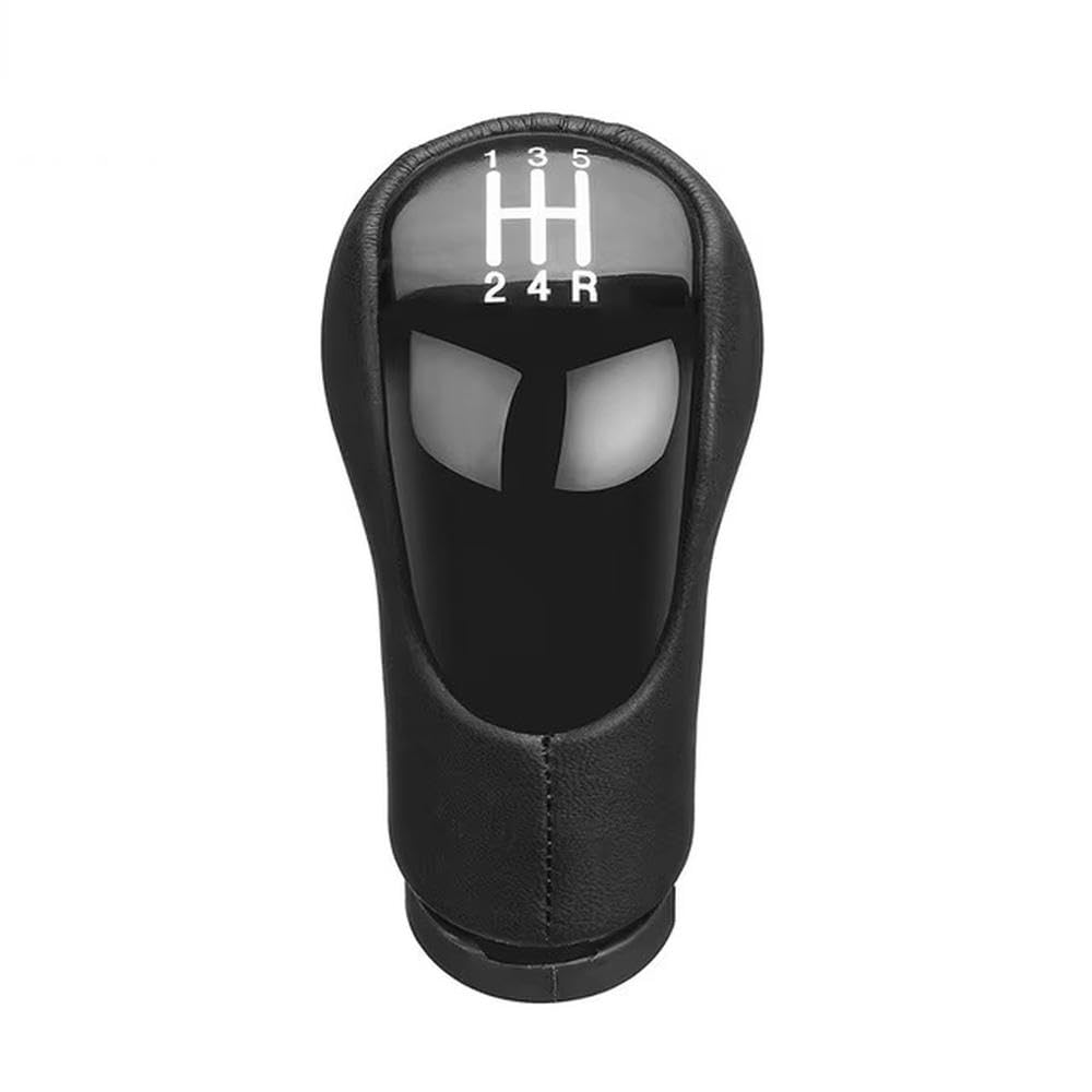 YDXHERTA 5 Speed 6 Speed Gear Shift Knob for Fiesta for Fusion for Transit for Connect 2002 On Auto Parts(5-Speed Black)