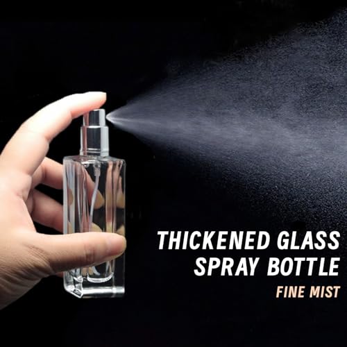 Luxsego Perfume Bottle Atomizer 30ML Refillable Fine Mist Spray Bottles, Empty Glass Essential Oil Container for Travel, Handbag or Date, With Storage Bag & Funnels(Classic)