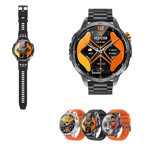 Kuisoe Zeus 2.0 Smartwatch Fitness-Uhr mit integrierten über 110 Sportmodi 24/7-Gesundheitsverfolgung Herzfrequenz- und Schlafverfolgung 1 75-Zoll-Display (C)