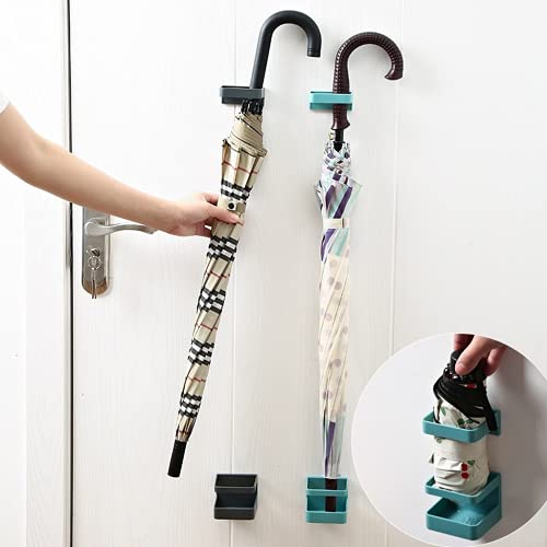 Suporte de guarda-chuva de parede suporte de guarda-chuva cor sólida suporte de armazenamento dobráv