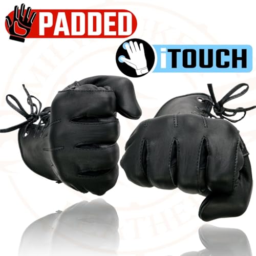 Image of Milwaukee Leather Women's Leather Lightweight Motorcycle Lined Driving Hand Gloves - X-Small