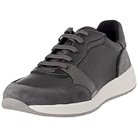 Geox Women's D Bulmya a Trainers, Dark grey, 4.5 Big Kid