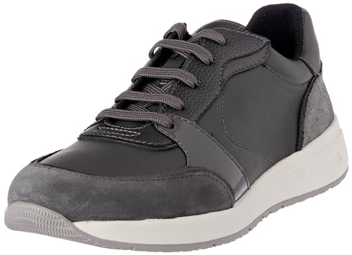 Geox Damen D BULMYA A Sneaker, DK Grey, 37 EU