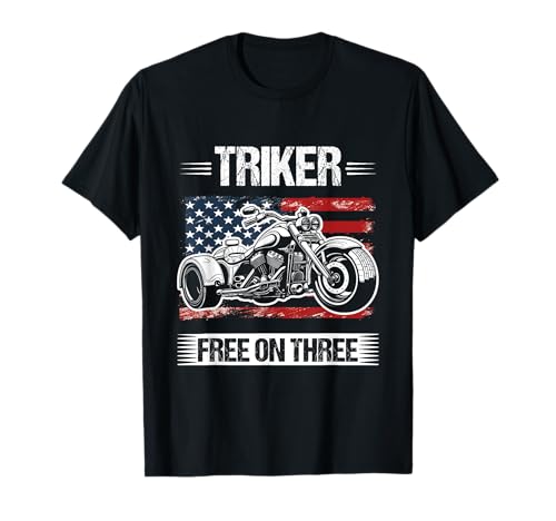 Triker patriotique moto drapeau américain américain Trike T-Shirt