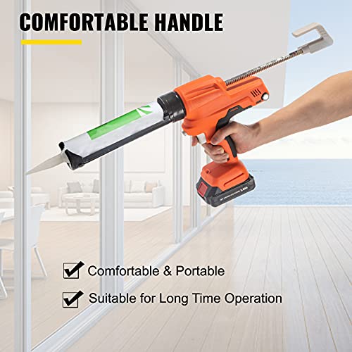 VEVOR Caulking Gun 57x24x7,5 cm Kitpistool 0-6500 N Stuwkracht Patroonpistool Perfect voor het Opvullen van Scheuren en Gaten in Verschillende Soorten Glas, Keukenapparatuur en Andere Bouwfaciliteiten - Afbeelding 7