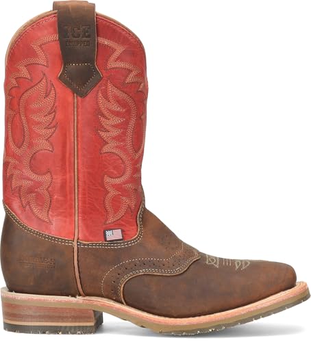 DOUBLE-H Mens 11" Soft Toe Square Toe Roper Western-Boot, Premium Leather, Comfortable Cowboy Boots for All-Day Wear2