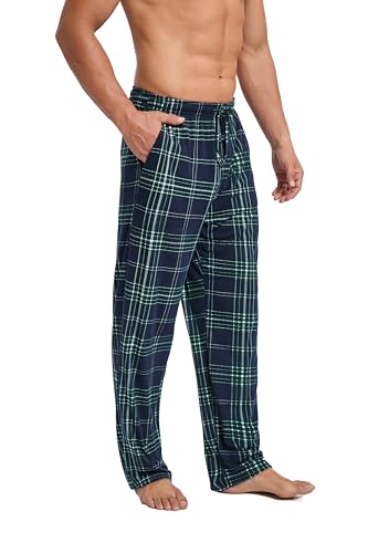 Pantalon de pyjama homme long et ample en tissu léger de la taille M à 3XL