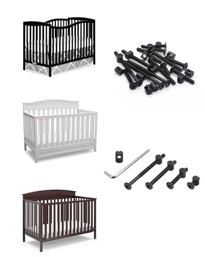 Allwin ALLWIN-M616 Crib Screws Hardware Replacement Kit - 16 Set Baby Bed Frame Bolts,Barrel Nuts&Wooden Dowel Pins Set - M6X16/40/60/80 Mm Hex Drive Socket Cap Screws Nuts For Beds Headboards Chairs Furniture thumb #3