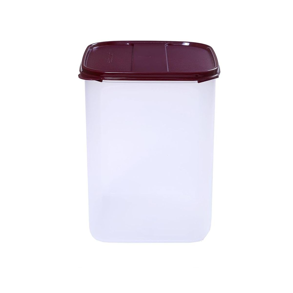Signoraware 6.5 Litres Modular Multi-Purpose Plastic Containers with Lid for Kitchen Storage | Food Grade BPA Free Leak Proof | Spices Atta Grains and More Organizers (6500ml, Maroon)