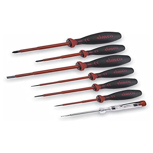 CIMCO 117802 Elektriker-Schraubendreher-Sortiment, 7-teilig 1000V