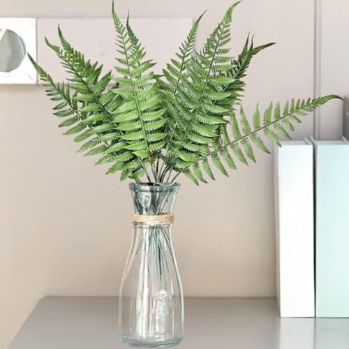 Best Artificial Hanging Plants for Your Home 22 Artificial Flower Fern Bunch Leaves,Faux Green Plant for Home,Bal...