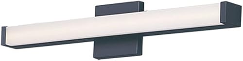 Maxim 52002BK Spec Collection - Lámpara LED regulable de 24 pulgadas para tocador de baño, 3000 K, color negro, lámpara moderna y contemporánea,