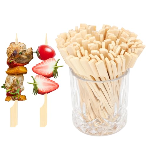 Pinchos de madera, pinchos de kebab, pinchos de barbacoa, pinchos de bambú, palitos de brocheta, 100 palitos de kebab, palitos de hamburguesa, pinchos de pollo, pinchos de madera para kebab, palitos