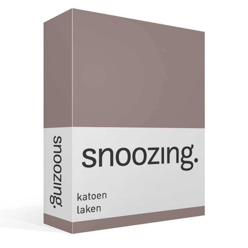 Snoozing - Betttuch - Baumwolle - 200x260 cm - Taupe