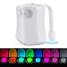 Produktbild LED toilettenlicht, Toilette Licht WC Nachtlicht LED Lampe, Intelligenter PIR-Sensor Toilettenlicht Toilettenbeleuchtung,8 Farbe wasserdicht Toilette Beleuchtung Licht (Weiß)