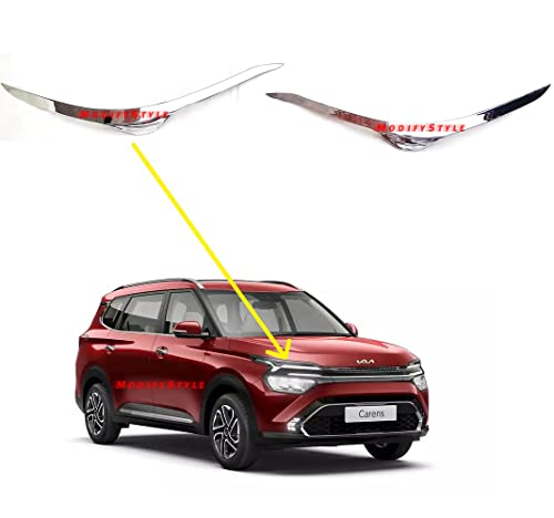 ModifyStyle Exterior Chrome Accessories Combo Kit Suitable for KIA Carens (Set of 18pcs)