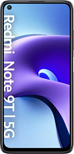 Xiaomi Redmi Note 9T 5G (スマートフォン 4GB+128GB、6.53インチ FHD+ ドットディスプレイ、48 MP トリプルカメラ、Media Tek Dimensity 800U、デュアル スピーカー、5000mAh、18W 高速充電)、ブラック