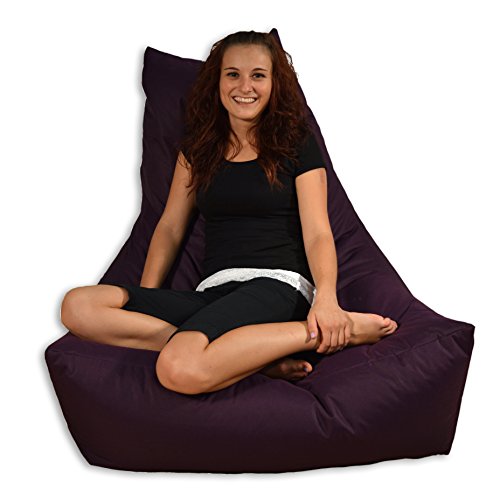 Mesana XXL Lounge-Sessel, ca. 100x90x80 cm, Sitzsack für Outdoor & Indoor, wasserabweisend, viele verschiedene Farben… – Bild 4