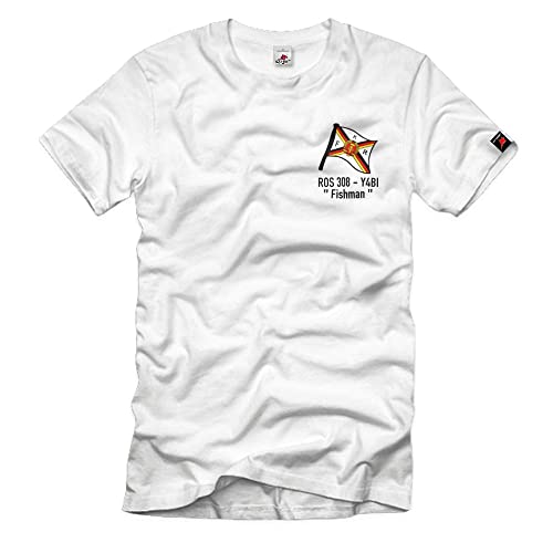 T-shirt homme avec drapeau ROS 308 Y4BI en maille respirante blanche XXXXL