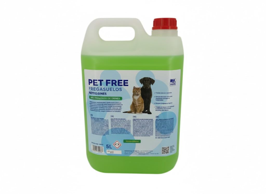 Fregasuelos Antiorines para Mascotas | Aroma a cítricos | Pet Free | 5 Litros (1)