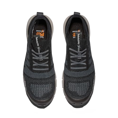 Timberland PRO Timberland PRO Men's Radius Knit Composite Safety Toe Puncture Resistant CSA Industrial Athletic Work Shoe, Black/Grey, 9.5 W