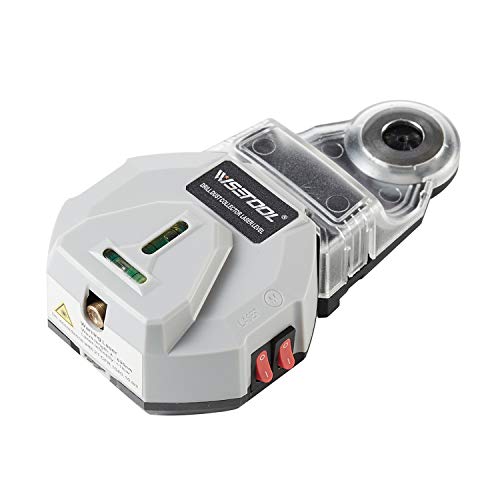 WISETOOL Cordless Drill Dust Collector Tool,Cross Line Laser Level,Measuring Alignment and Drilling Buddy