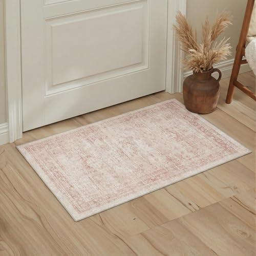 Tapete Decorativo GENIMO 2x3 Pies Lavable Rosa miniatura 1