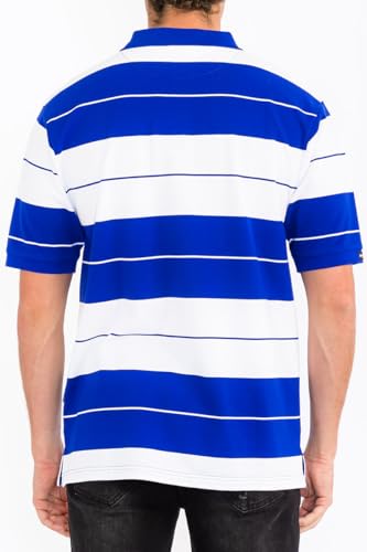 Weiv Polo para hombre de algodón mezclado con manga corta y botones miniatura 3