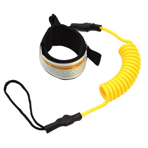 Ragyzity Surfboard Leash, Straight Surf Board Leashes, Coiled SUP Leash Premium Stand Up Paddle Board Leg Rope Wrist Strap, Coiled Sup Leash Leg Rope for Shortboard, Longboard, Paddleboard
