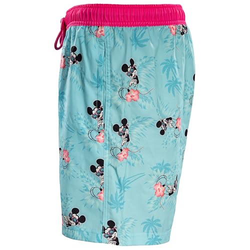 Mickey Mouse Hot Palms Turquoise Swim Shorts – Officially Licensed Swimming Trunks2