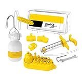 Kit De Purga De Frenos Hidráulicos,Frenos De Disco Mineral,Kit Sangrado Frenos Hidráulicos Bicicletas,para Shimano Magura Tektro y Sram Series MTB(Amarillo)