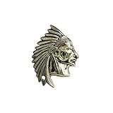 Pin's vintage en métal avec médaillon anglais, Métal Zinc Acrylique