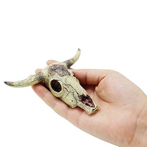 Leoyoubei Aquarium Decoration, Fish Tank Small Skull,Fish Turtle Hidden, Bonsai beautification. Cave...