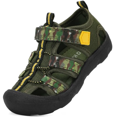 Image of Wide Toe Box Toddler Sandals Water Shoes Boys Girls Quick Dry Summer Beach
