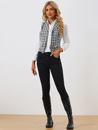 Chaleco a cuadros mujer Allegra K la solución para transformar ropa básica a elegante 3