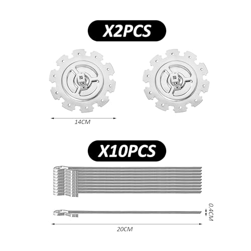 10 brochettes rotatives inox pour four et BBQ