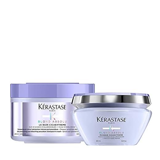 Kerastase Blond Absolu Bain Cicaextreme schampo 250 ml och Masque Cicaextreme 200 ml Duo