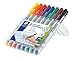 Staedtler Lumograph Non-Permanent Wet Erase Marker Pens, Fine Tip Refillable Colored Markers, 8 Pack, 315 WP8
