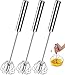 3pz Mescolare Frusta Semiautomatica Fruste per Le Uova per Portauovo,Latte Frother,Frullatore A Mano,Accessorio da Cucina per Saltare,Battere e Mescolare