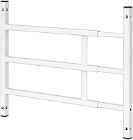Prime-Line S 4748 Fixed 3-Bar Carbon Steel Window Guard for Child Safety & Home Security, Adjustable 15-3/4" to 23-1/2" White