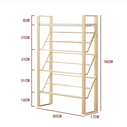 Emplacements pour chaussures étagère métallique compacte de rangement - 3